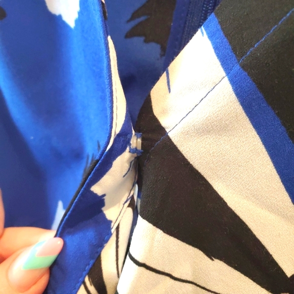 Lovely Dahlia Floral Royal Blue Romper (6) - Picture 7 of 9